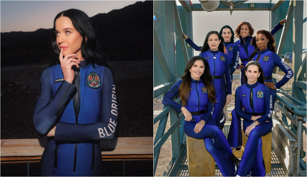 Katy Perry participa de voo histórico da Blue Origin com tripulação feminina